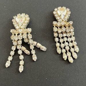 Elegant Gold and Silver Dangle Earrings